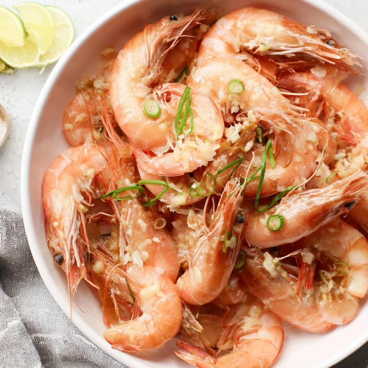 Sizzling creamy garlic shrimp, a quick 20-minute meal featuring plump, perfectly cooked shrimp.