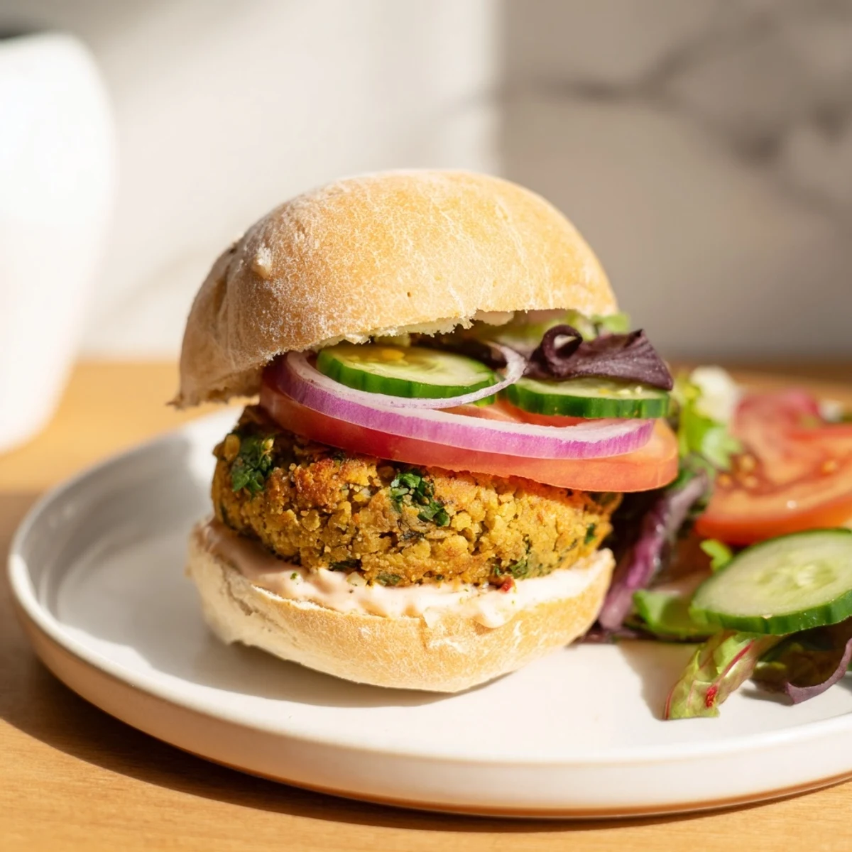 Baked Falafel Mini Sliders