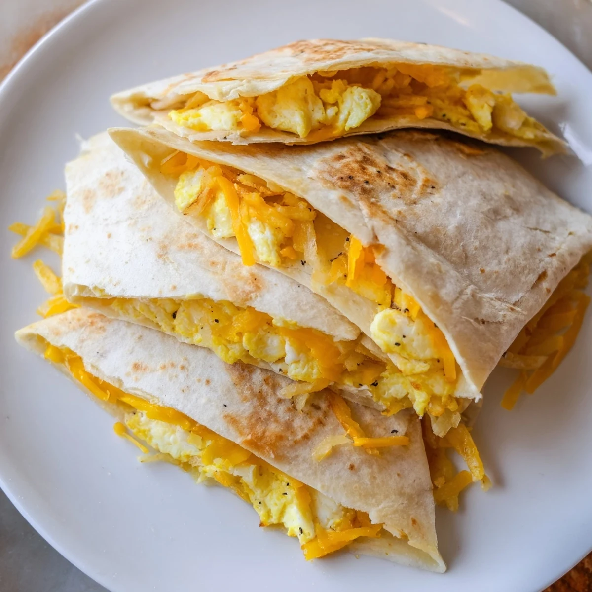 Imagine biting into this Breakfast Crunchwrap: warm, golden tortilla filled for a delicious start.