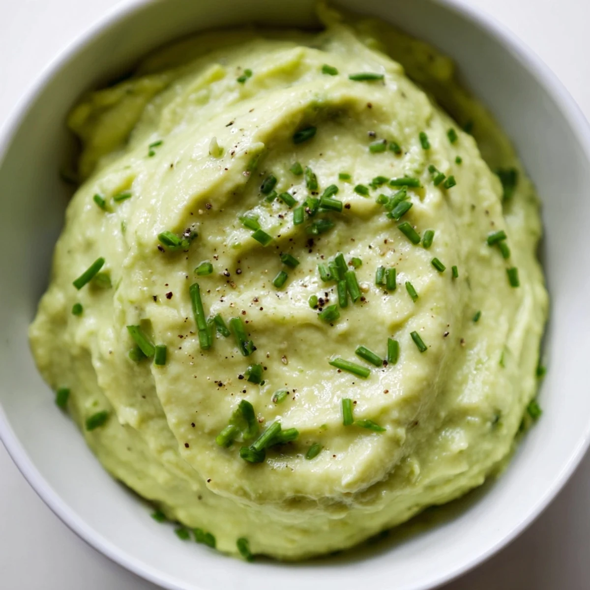 Creamy Avocado Cottage Cheese Dip, a vibrant green dip ready to be paired with fresh vegetables.