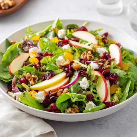 Seasonal Cranberry Walnut Salad