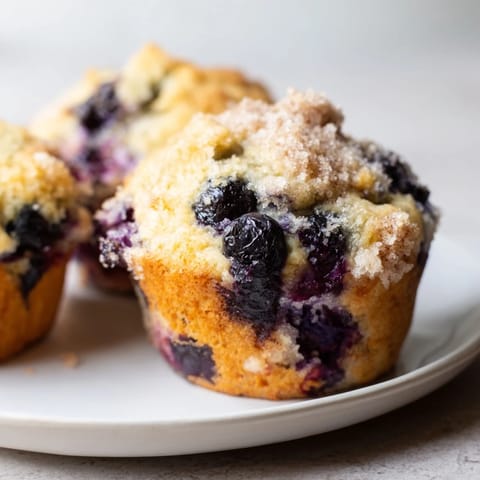Fluffy Blueberry Muffins Streusel #17