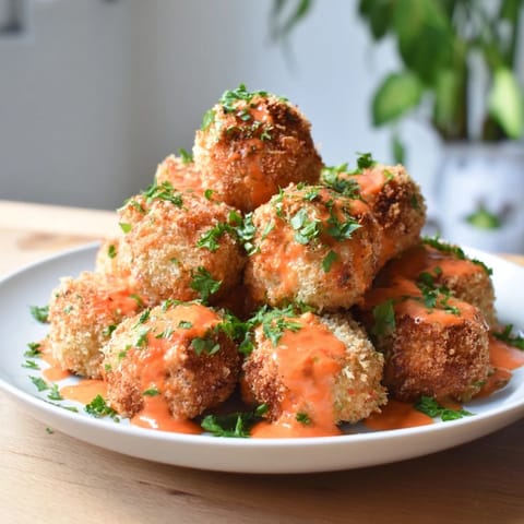 Crispy Air-Fryer Buffalo Cauliflower