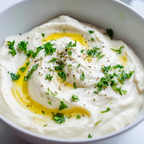 Vibrant white bean dip garnished with herbs in a rustic bowl, surrounded by colorful crudités for dipping.  