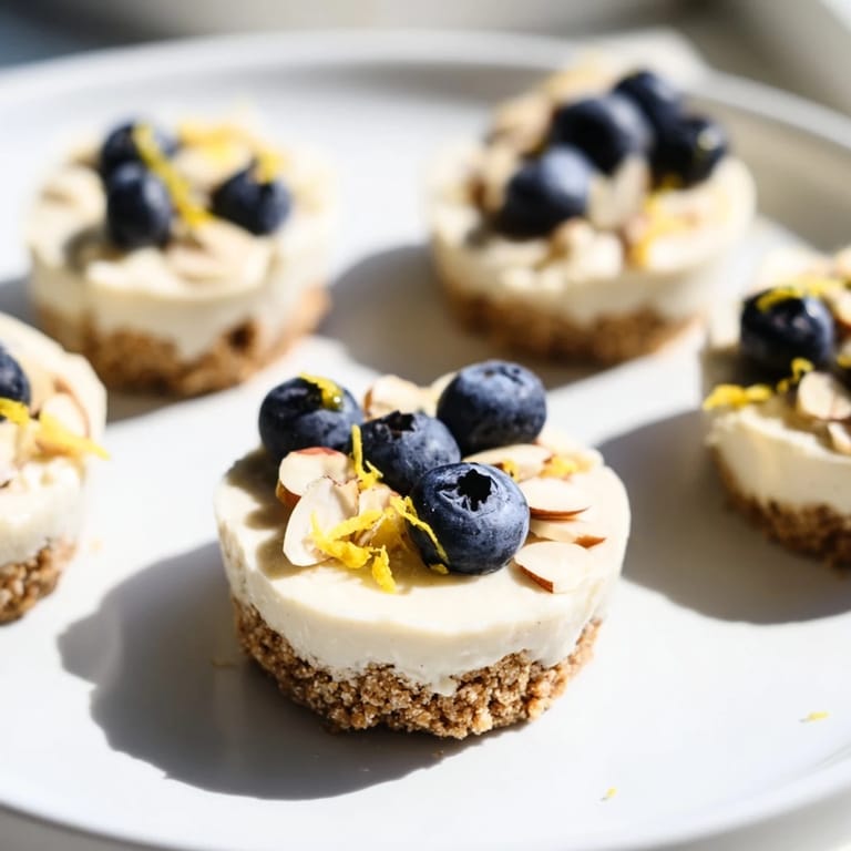 These creamy Protein Cheesecake Cups feature a swirl of toppings, and crunchy crusts make a healthy treat.