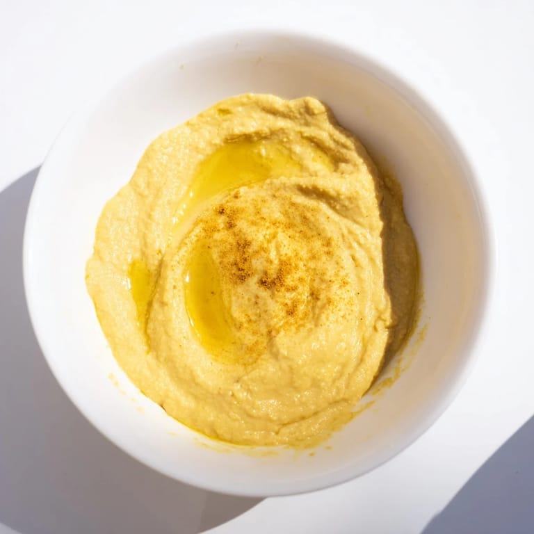 Spoonful of Chickpea Curry Paste spread on warm naan, garnished with fresh cilantro and a lemon wedge for brightness.