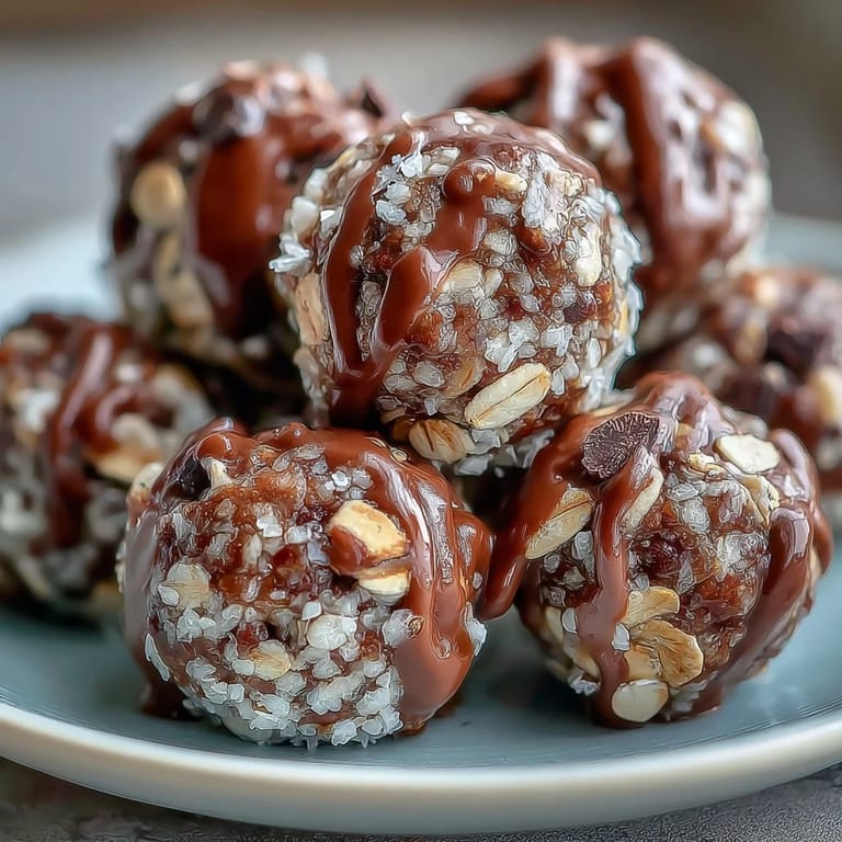 Bite-sized chocolate chip and oat energy balls, a nutritious snack for soccer players and fans alike.