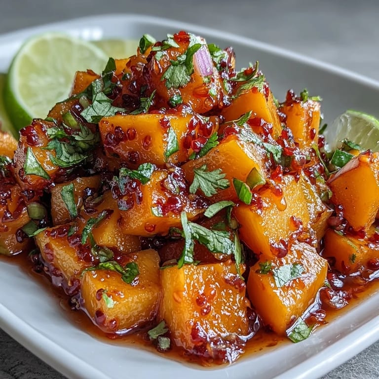 Colorful homemade mango habanero salsa bursting with sweet mango, fiery habanero, and fresh cilantro for a vibrant appetizer.  